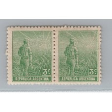 ARGENTINA 1911 GJ 330b ESTAMPILLAS NUEVAS MINT VARIEDAD CON Y SIN FILIGRANA U$ 12 (8 + 50 % )